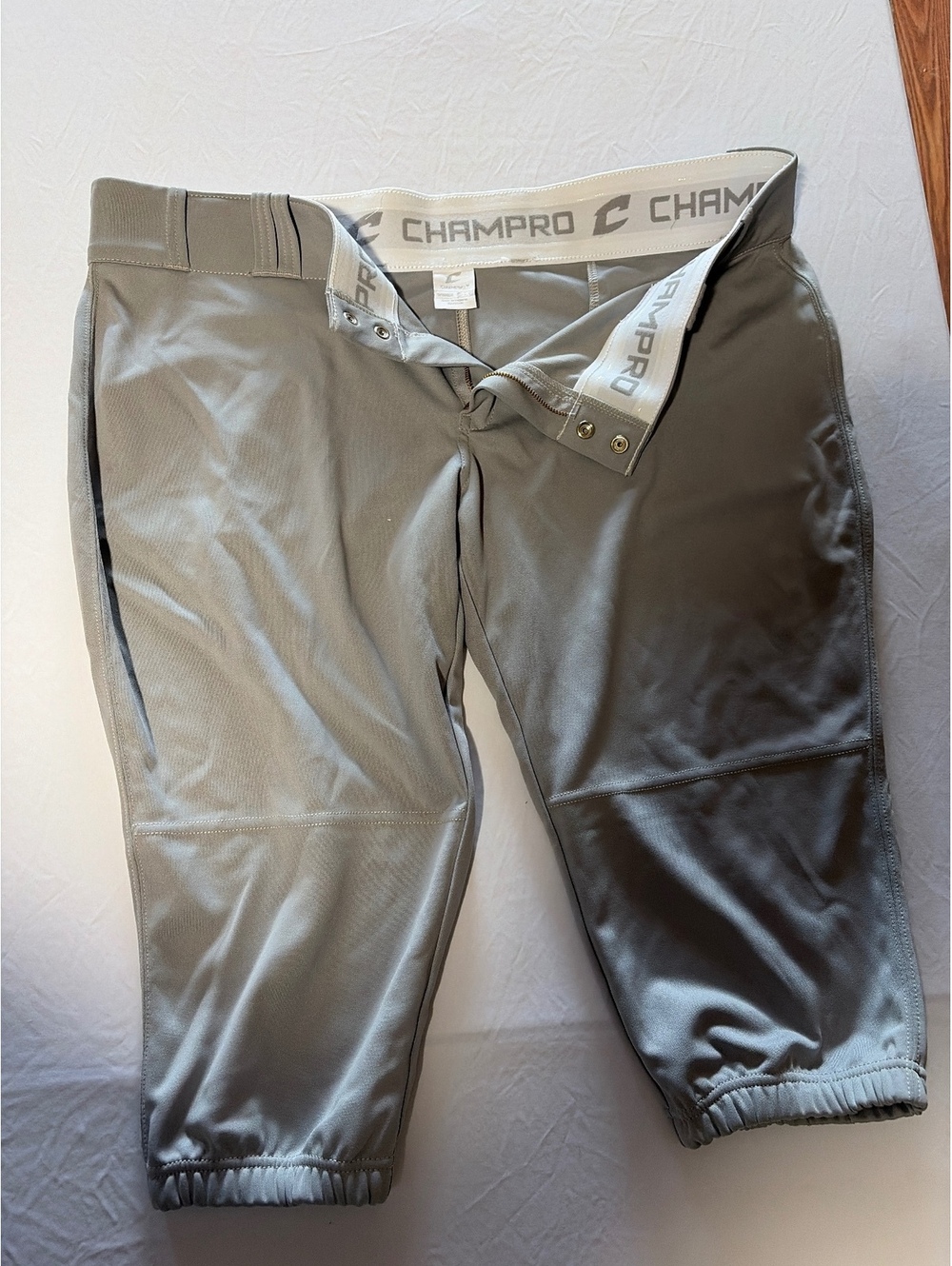 Champro Women's Baseball Pants Size Large with Elastic Ankles and Belt Loops